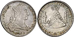 1789. Carlos IV. Potosí. Medalla de ... 