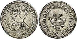 1789. Carlos IV. Puerto Príncipe. Medalla ... 