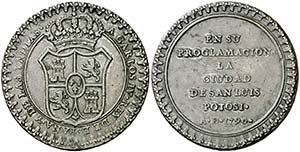 1790. Carlos IV. San Luis de Potosí. ... 