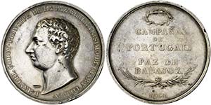 1801. Carlos IV. Paz de Badajoz. Medalla. ... 