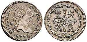 1772. Carlos III. Segovia. 1 maravedí. (AC. ... 