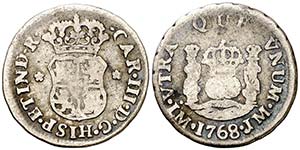 1768. Carlos III. Lima. JM. 1/2 real. (AC. ... 