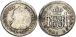 1776. Carlos III. Lima. MJ. 1/2 real. (AC. ... 
