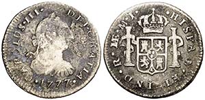 1777. Carlos III. Lima. MJ. 1/2 real. (AC. ... 