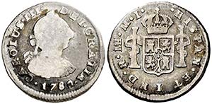 1780. Carlos III. Lima. MI. 1/2 real. (AC. ... 