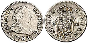 1788. Carlos III. Madrid. M. 1/2 real. (AC. ... 