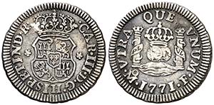 1771. Carlos III. México. F. 1/2 real. (AC. ... 