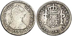 1772. Carlos III. Guatemala. P. 1 real. (AC. ... 