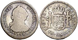 1773. Carlos III. Guatemala. P. 1 real. (AC. ... 