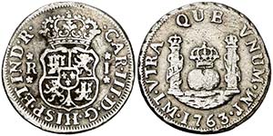 1763. Carlos III. Lima. JM. 1 real. (AC. ... 