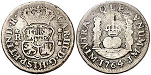 1764. Carlos III. Lima. JM. 1 real. (AC. ... 