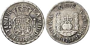1767. Carlos III. Lima. JM. 1 real. (AC. ... 