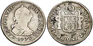 1779. Carlos III. Lima. MJ. 1 real. (AC. ... 