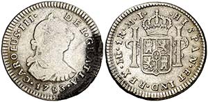 1783. Carlos III. Lima. MI. 1 real. (AC. ... 