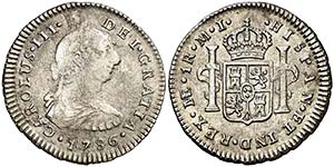 1786. Carlos III. Lima. MI. 1 real. (AC. ... 