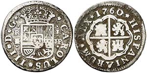 1760. Carlos III. Madrid JP. 1 real. (AC. ... 