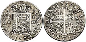 1768. Carlos III. Madrid JP. 1 real. (AC. ... 