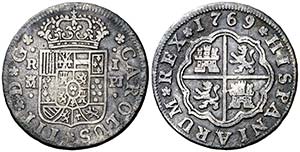 1769. Carlos III. Madrid JP. 1 real. (AC. ... 