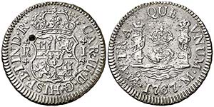 1767. Carlos III. México. M. 1 real. (AC. ... 