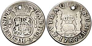 1769. Carlos III. Potosí. JR. 1 real. (AC. ... 