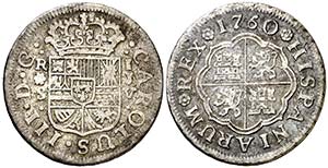 1760. Carlos III. Sevilla. JV. 1 real. (AC. ... 