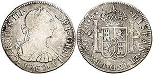 1787. Carlos III. Guatemala. M. 2 reales. ... 