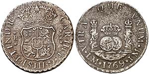 1769. Carlos III. Lima. JM. 2 reales. (AC. ... 