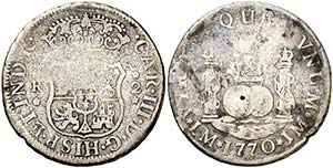 1770. Carlos III. Lima. JM. 2 reales. (AC. ... 