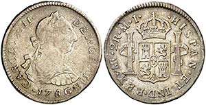 1786. Carlos III. Lima. MI. 2 reales. (AC. ... 
