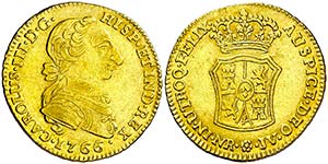 1766/5. Carlos III. Santa Fe de Nuevo Reino. ... 