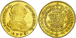 1773/2. Carlos III. Santa Fe de Nuevo Reino. ... 