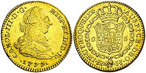 1777/6. Carlos III. Santa Fe de Nuevo Reino. ... 
