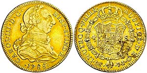 1788. Carlos III. Lima. IJ. 4 escudos. (AC. ... 