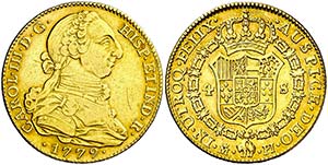 1779. Carlos III. Madrid. PJ. 4 escudos. ... 