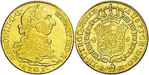 1781. Carlos III. Madrid. PJ. 4 escudos. ... 
