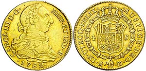1782. Carlos III. Madrid. PJ. 4 escudos. ... 