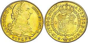 1787/6. Carlos III. Madrid. DV. 4 escudos. ... 
