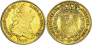 1767. Carlos III. México. MF. 4 escudos. ... 