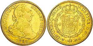 1785. Carlos III. México. FM. 4 escudos. ... 
