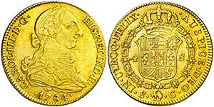 1784/3. Carlos III. Sevilla. C. 4 escudos. ... 