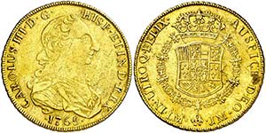 1765. Carlos III. Lima. JM. 8 escudos. (AC. ... 
