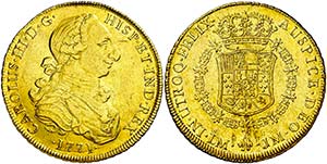 1771. Carlos III. Lima. JM. 8 escudos. (AC. ... 