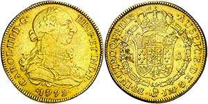 1772. Carlos III. Lima. JM. 8 escudos. (AC. ... 