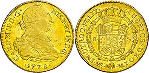 1778. Carlos III. Lima. MJ. 8 escudos. (AC. ... 