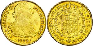 1779. Carlos III. Lima. MJ. 8 escudos. (AC. ... 