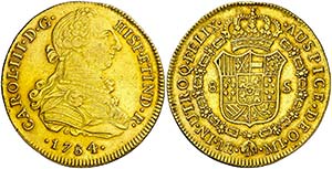 1784. Carlos III. Lima. MI. 8 escudos. (AC. ... 