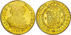 1789. Carlos III. Lima. IJ. 8 escudos. (AC. ... 