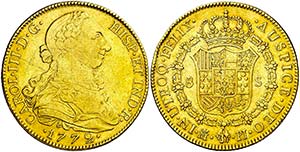1772. Carlos III. Madrid. PJ. 8 escudos. ... 