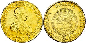 1760.. Carlos III. México. MM. 8 escudos. ... 
