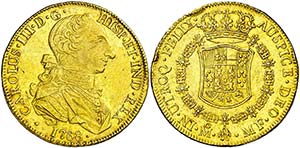 1768. Carlos III. México. MF. 8 escudos. ... 